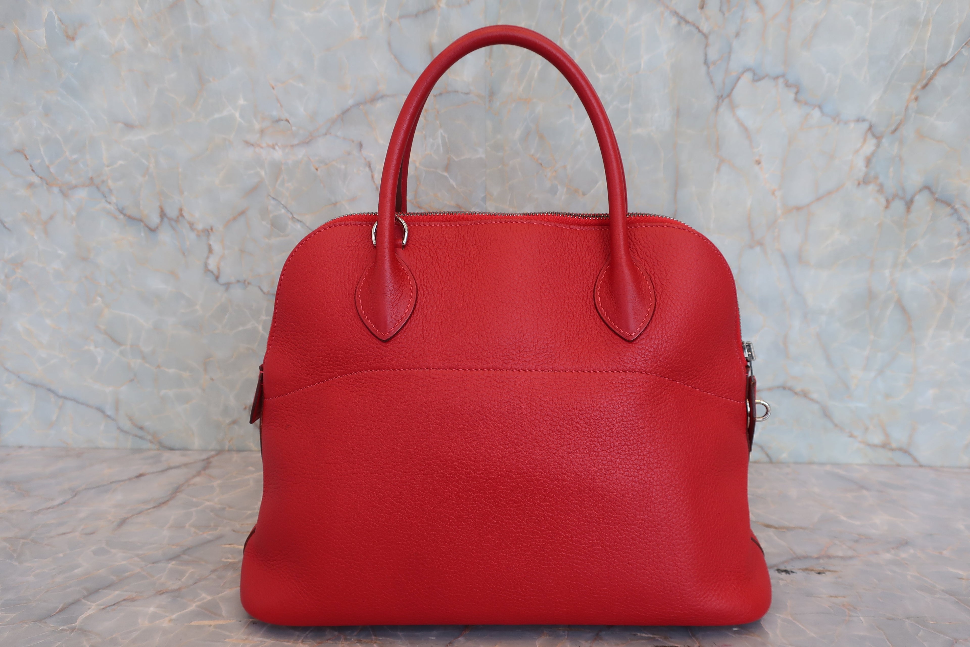 HERMES／エルメス ボリード31 トリヨンクレマンス ルージュガランス □I刻印 ショルダーバッグ 800040127