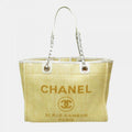 Chanel Deauville Tote Canvas Beige 2014