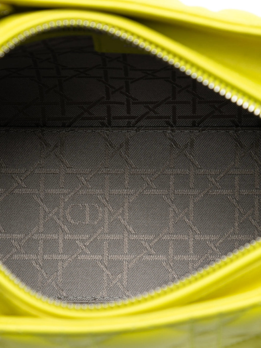 Dior Lady Dior Medium Lambskin Yellow 2013