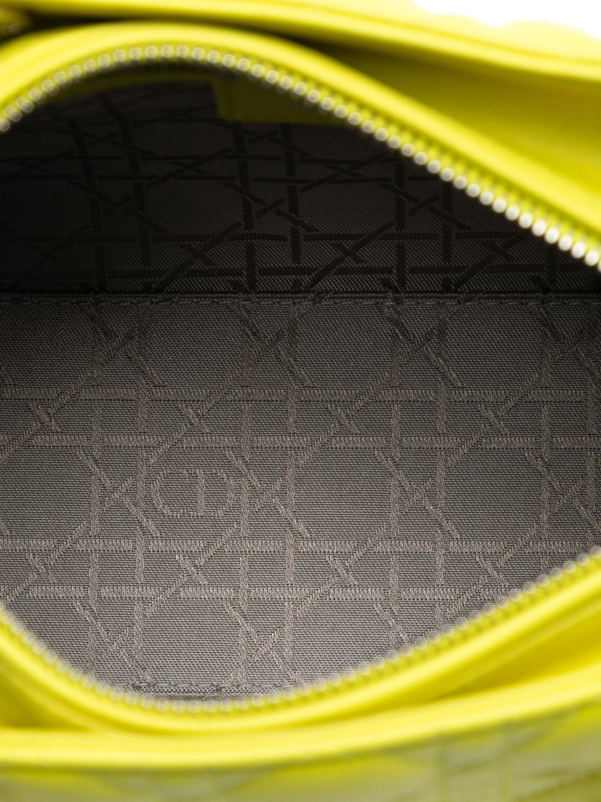 Dior Lady Dior Medium Lambskin Yellow 2013