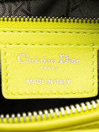 Dior Lady Dior Medium Lambskin Yellow 2013