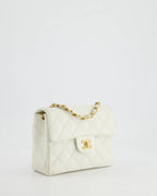Chanel Vintage Mini Square Flap Caviar White 2004