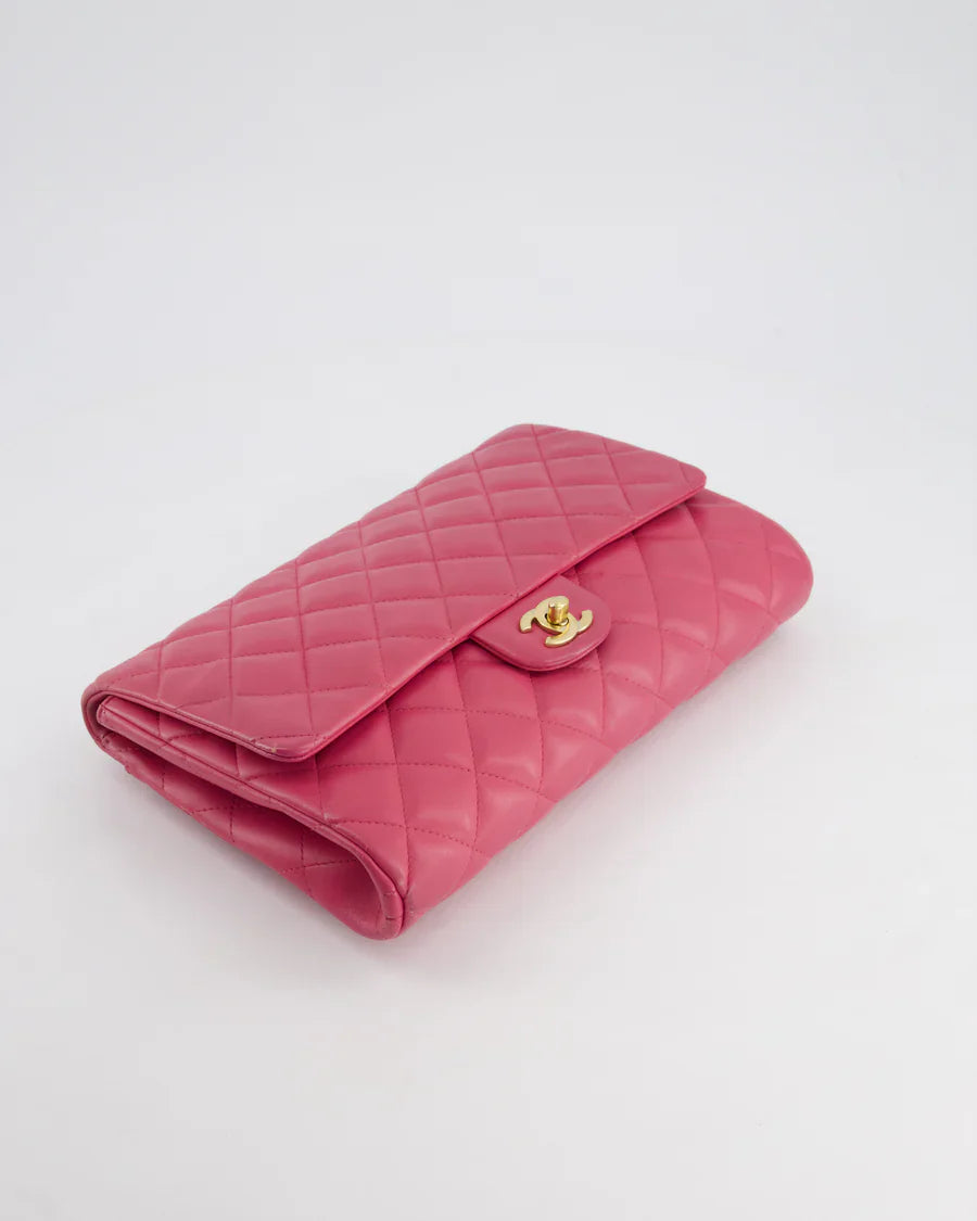 Chanel Timeless Clutch On Chain in Lambskin Pink