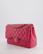 Chanel Classic Jumbo Double Flap Lamb Deep Pink 2013