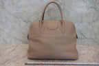 HERMES／エルメス ボリード35 トリヨンクレマンス トゥルティエールグレー T刻印 ショルダーバッグ 800020214