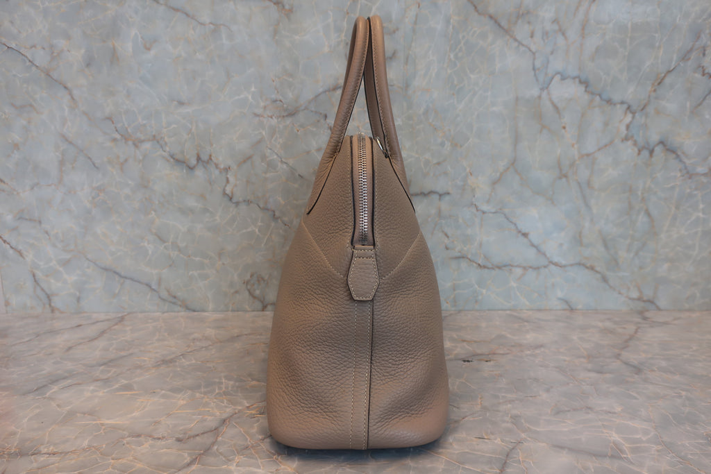 HERMES／エルメス ボリード35 トリヨンクレマンス トゥルティエールグレー T刻印 ショルダーバッグ 800020214