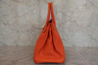 HERMES／エルメス バーキン30 トゴ オレンジ □H刻印 ハンドバッグ 800040148