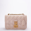 Christian Dior Pink Small Flap Shoulder Bag Lambskin 2017