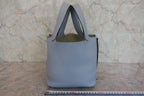 HERMES／エルメス ピコタンロックＰＭ トリヨンクレマンス ブルーラン □Q刻印 ハンドバッグ 800050017