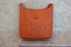 HERMES／エルメス エブリン2ＰＭ ヴォーエプソン コニャック □I刻印 ショルダーバッグ 800030119