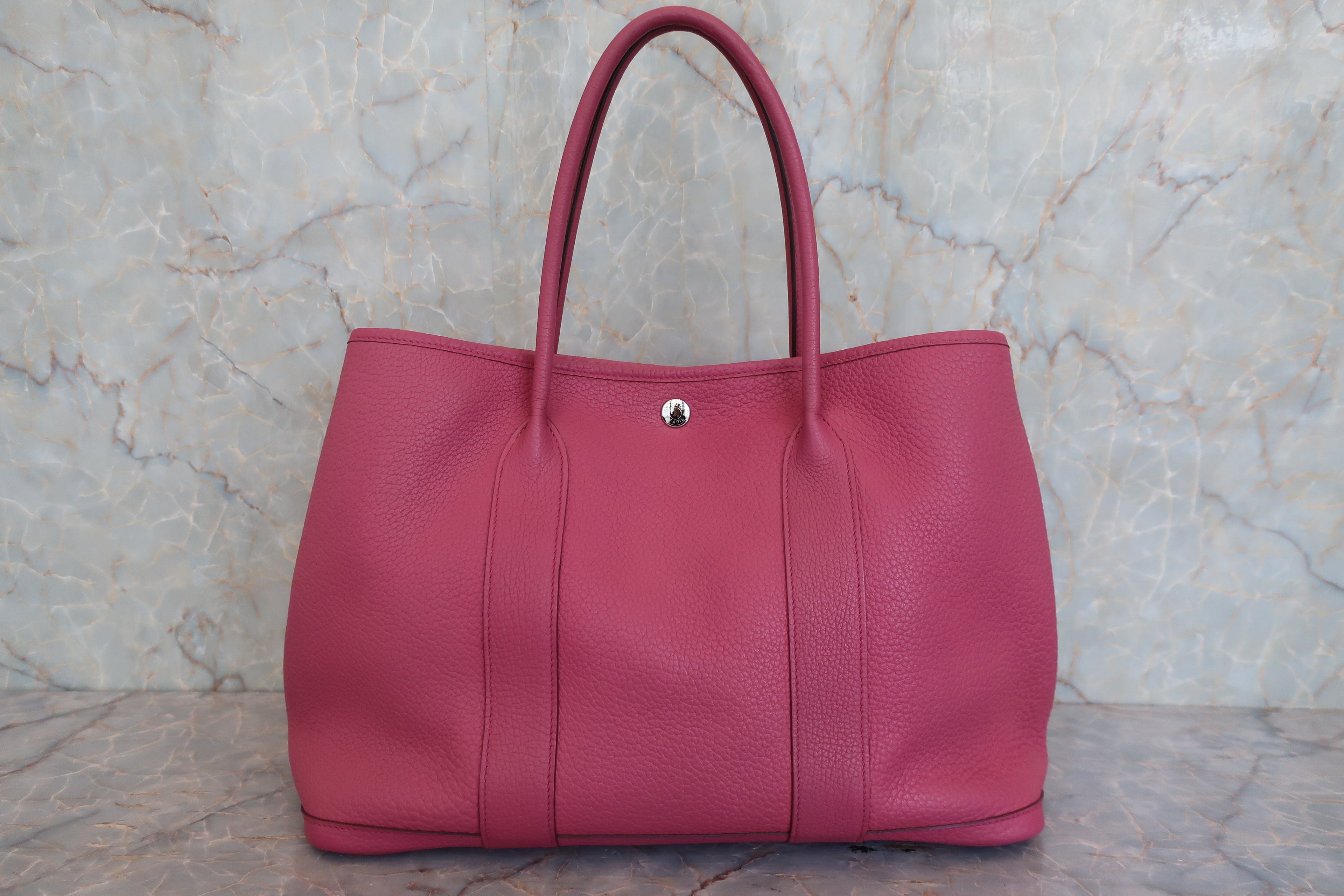 HERMES／エルメス ガーデンパーティPM ネゴンダ トスカ □P刻印 トートバッグ 800050031