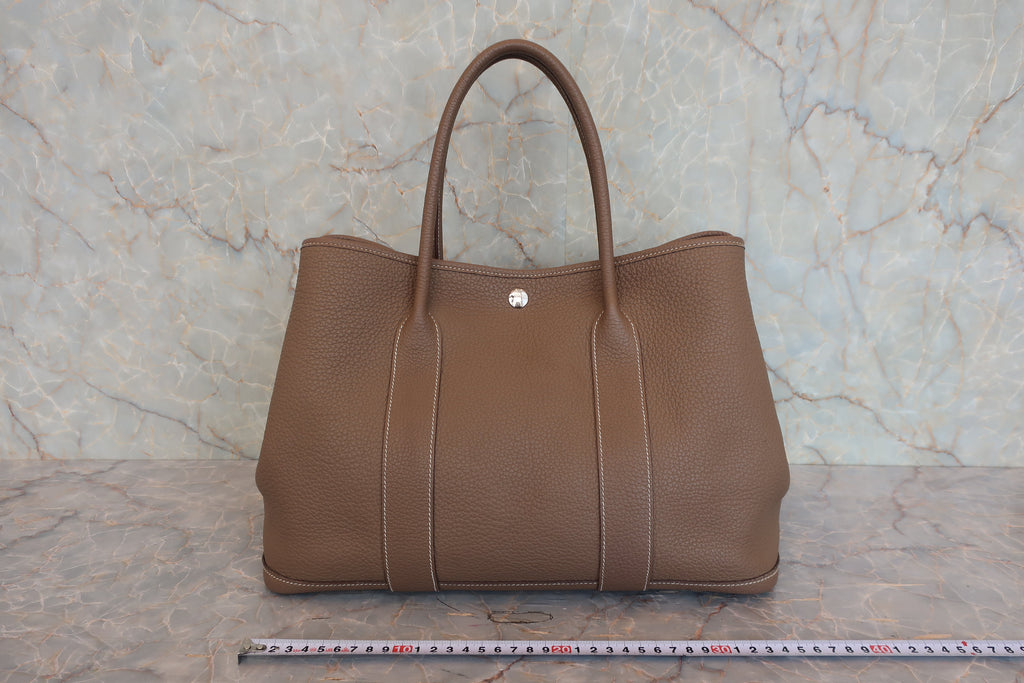 HERMES／エルメス ガーデンパーティPM ネゴンダ エトゥープ D刻印 トートバッグ 800030166