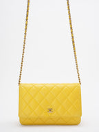 Chanel Wallet on Chain Classic Yellow woc