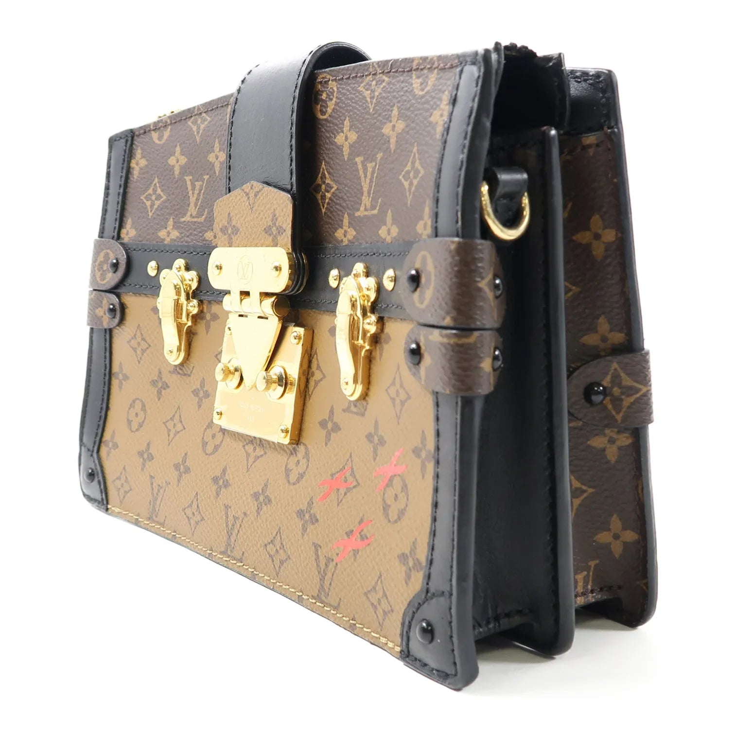 Louis Vuitton Trunk Clutch Monogram Reverse Shoulder Bag