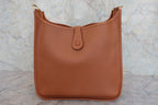 HERMES／エルメス エブリン1GM クシュベル ゴールド □A刻印 ショルダーバッグ 800050011