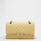 Chanel Yellow Medium Double Flap Caviar Quilted 2018