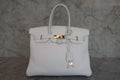 HERMES／エルメス バーキン35 トリヨンクレマンス ホワイト □F刻印 ハンドバッグ 800020018