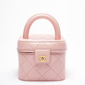 Chanel Vintage Vanity Case Barbie Pink Big Cc Logo