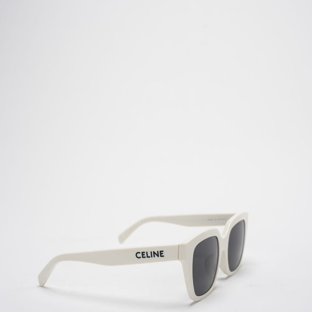 Celine White Acetate Sunglasses