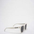 Celine White Acetate Sunglasses