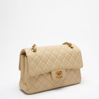 Chanel Vintage Double-Side Classic Flap Bag  Beige