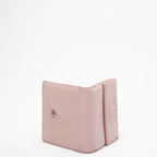 Chanel Pink Timeless CC Compact Wallet Caviar