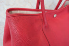 HERMES／エルメス ガーデンパーティPM ネゴンダ ルージュガランス □Q刻印 トートバッグ 800050038