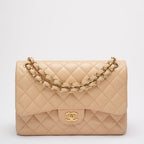 Chanel Classic Jumbo Double Flap Bag Beige Lambskin