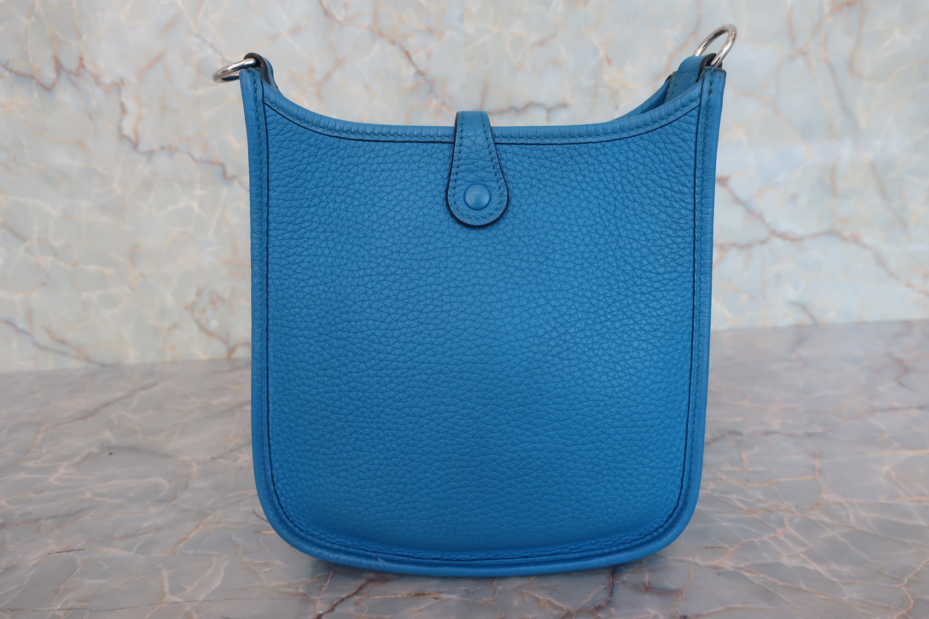HERMES／エルメス エブリンTPM トリヨンクレマンス ブルーザンジバル A刻印 ショルダーバッグ 800030172