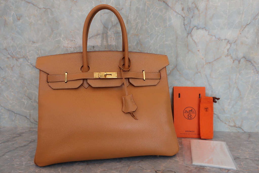HERMES／エルメス バーキン35 アルデンヌ ナチュラル □C刻印 ハンドバッグ 800040135