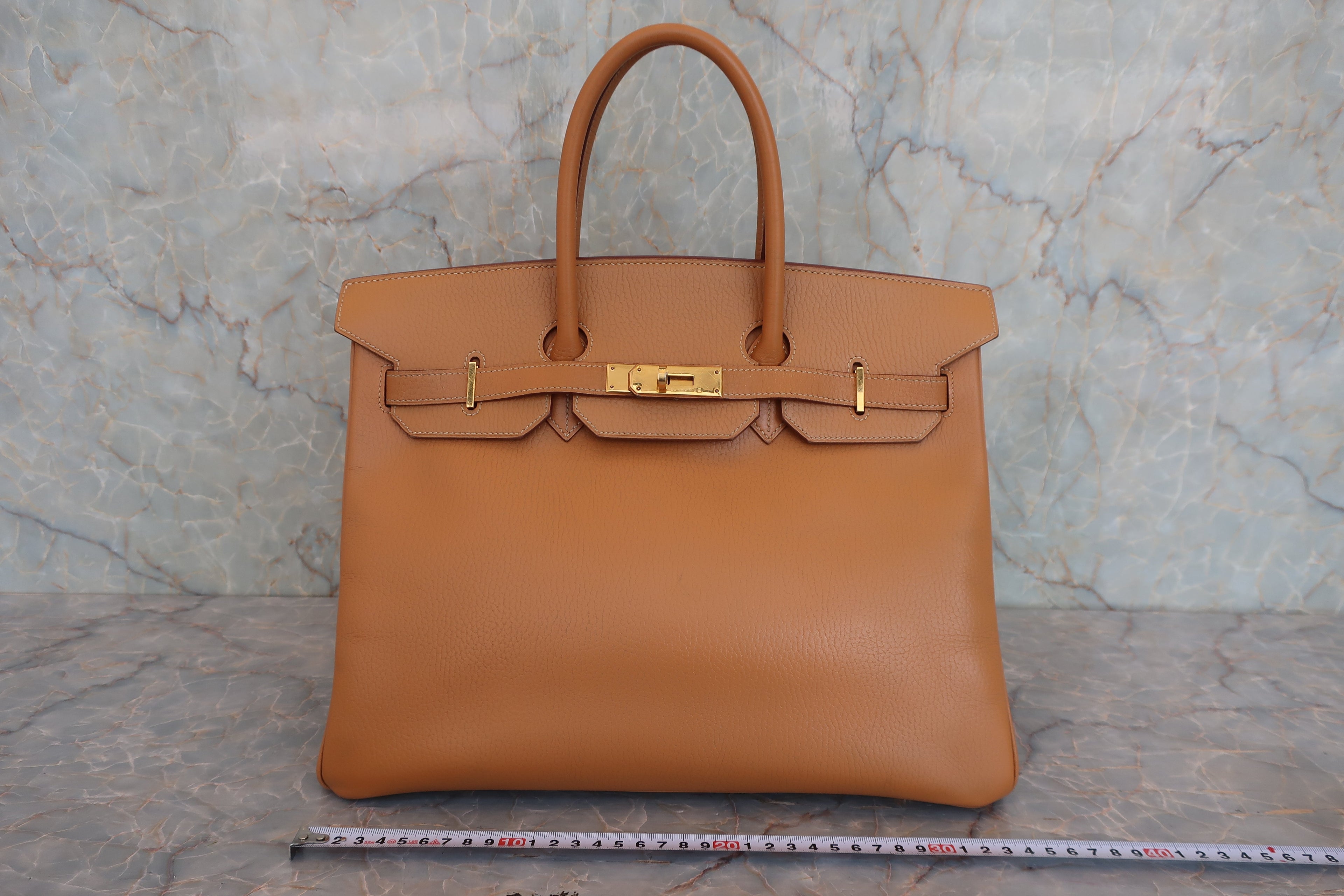 HERMES／エルメス バーキン35 アルデンヌ ナチュラル □C刻印 ハンドバッグ 800040135