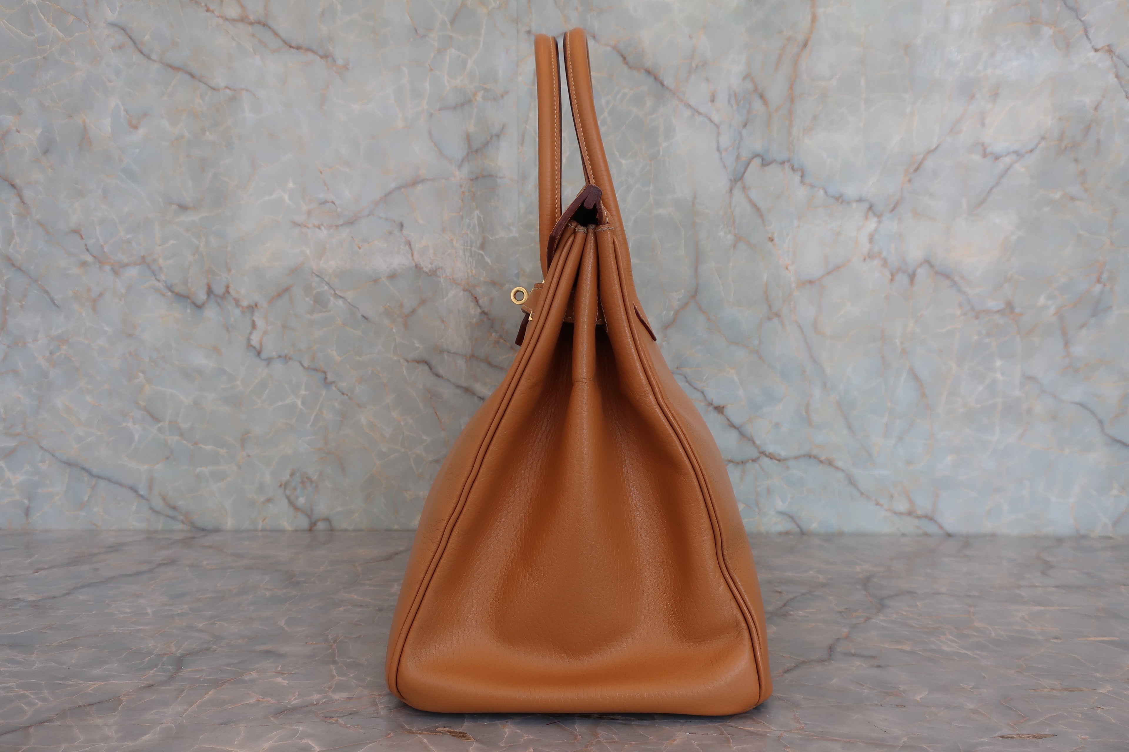 HERMES／エルメス バーキン35 アルデンヌ ナチュラル □C刻印 ハンドバッグ 800040135