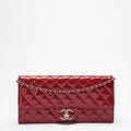 Chanel Timeless Wallet on Chain East West in Red
