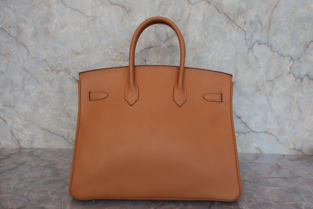 HERMES／エルメス バーキン35 ヴァッシュリエージュ ナチュラル □J刻印 ハンドバッグ 800020155
