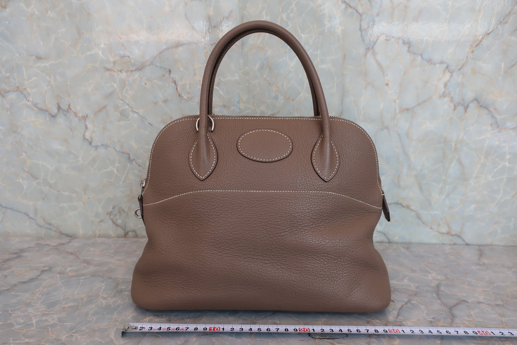 HERMES／エルメス ボリード31 トリヨンクレマンス エトゥープ □K刻印 ショルダーバッグ 800050048