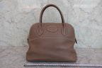 HERMES／エルメス ボリード31 トリヨンクレマンス エトゥープ □K刻印 ショルダーバッグ 800050048