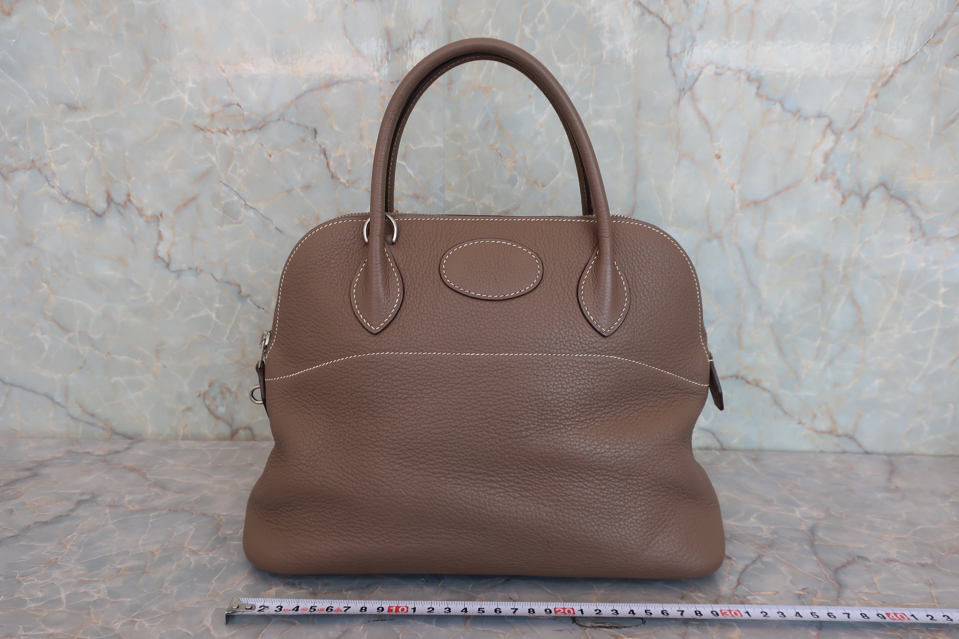HERMES／エルメス ボリード31 トリヨンクレマンス エトゥープ □K刻印 ショルダーバッグ 800050048
