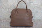 HERMES／エルメス ボリード31 トリヨンクレマンス エトゥープ □K刻印 ショルダーバッグ 800050048