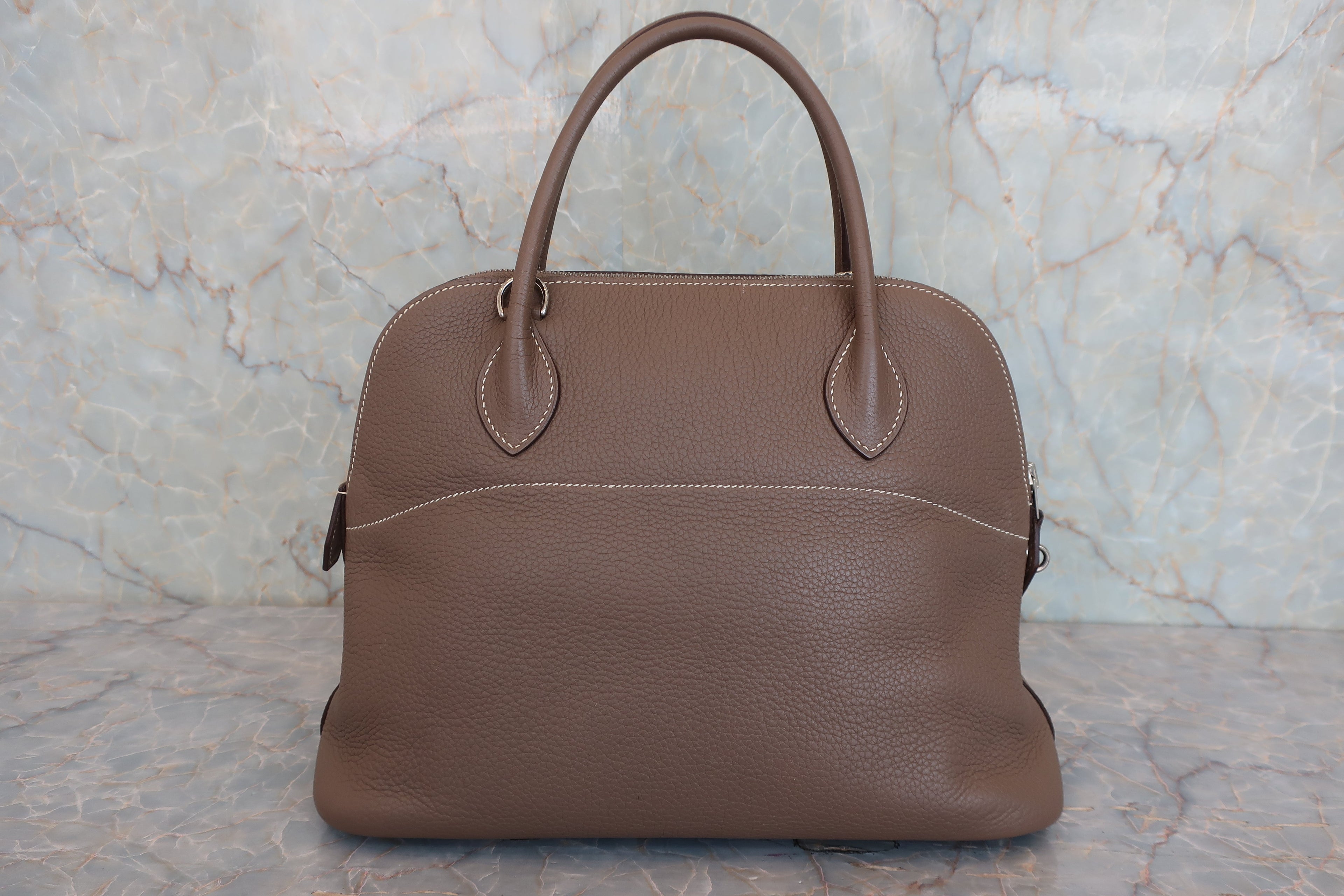 HERMES／エルメス ボリード31 トリヨンクレマンス エトゥープ □K刻印 ショルダーバッグ 800050048