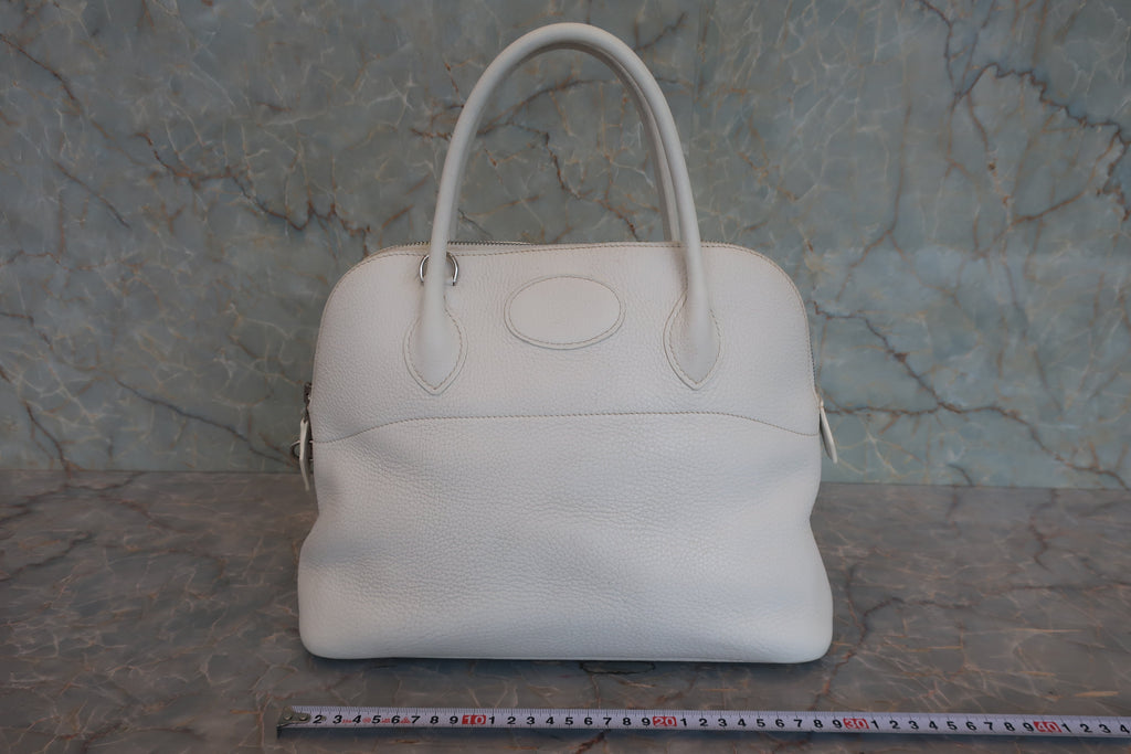 HERMES／エルメス ボリード31 トリヨンクレマンス ホワイト □K刻印 ショルダーバッグ 800020101