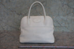 HERMES／エルメス ボリード31 トリヨンクレマンス ホワイト □K刻印 ショルダーバッグ 800020101
