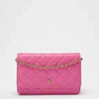 Chanel Timeless Wallet on Chain Hot Pink Caviar Leather