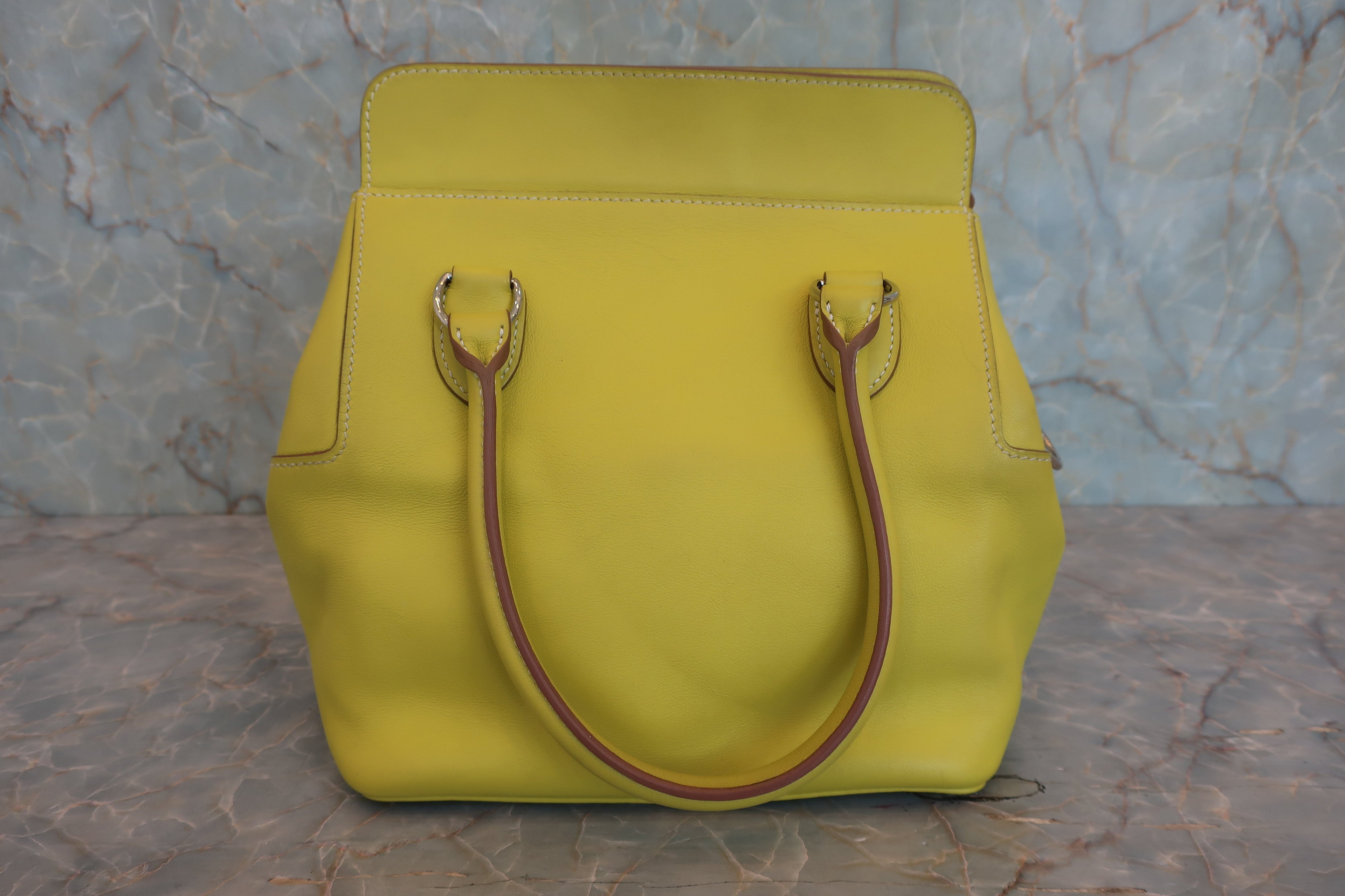 HERMES／エルメス ツールボックス20 ヴォースイフト ライム ショルダーバッグ 800040153