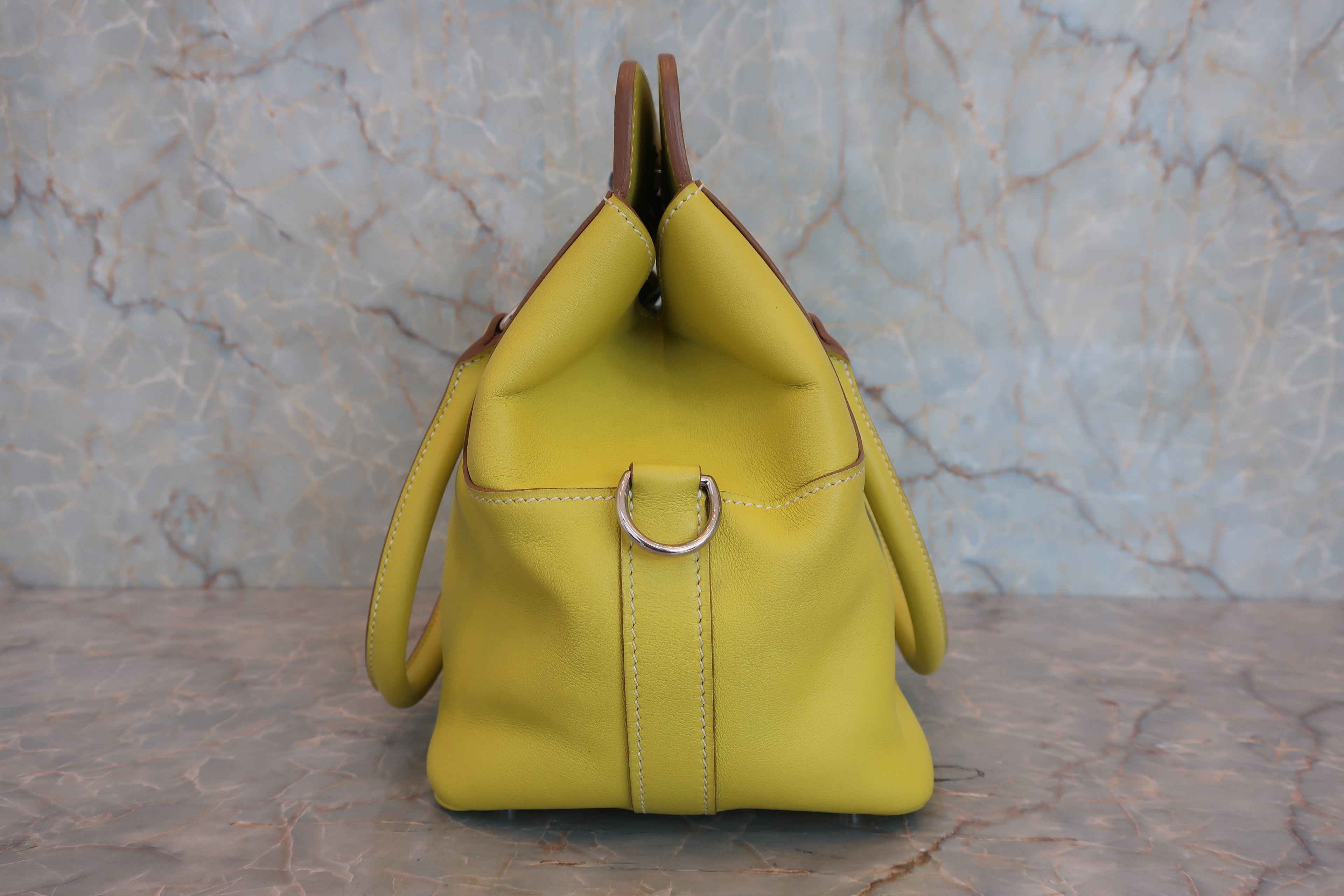 HERMES／エルメス ツールボックス20 ヴォースイフト ライム ショルダーバッグ 800040153