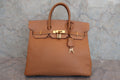 HERMES／エルメス オータクロア32 クシュベル ナチュラル □B刻印 ハンドバッグ 800040163