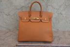 HERMES／エルメス オータクロア32 クシュベル ナチュラル □B刻印 ハンドバッグ 800040163