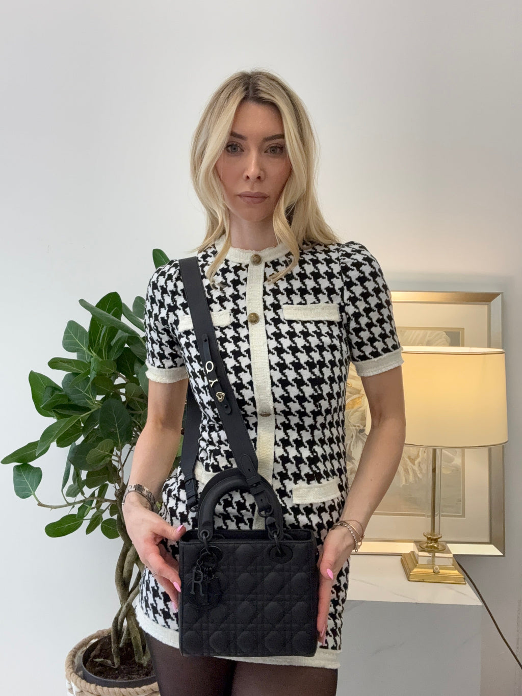 Christian Dior Matte Black Small Lady Dior Bag 2020