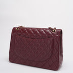 Chanel Burgundy Timeless Classic Flap Bag Maxi Lambskin