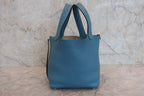 HERMES／エルメス ピコタンロックＰＭ トリヨンクレマンス ブルージーン □N刻印 ハンドバッグ 800030156