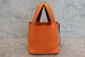 HERMES／エルメス ピコタンＰＭバイカラー トリヨンクレマンス オレンジ/ブラウン ハンドバッグ 800030176